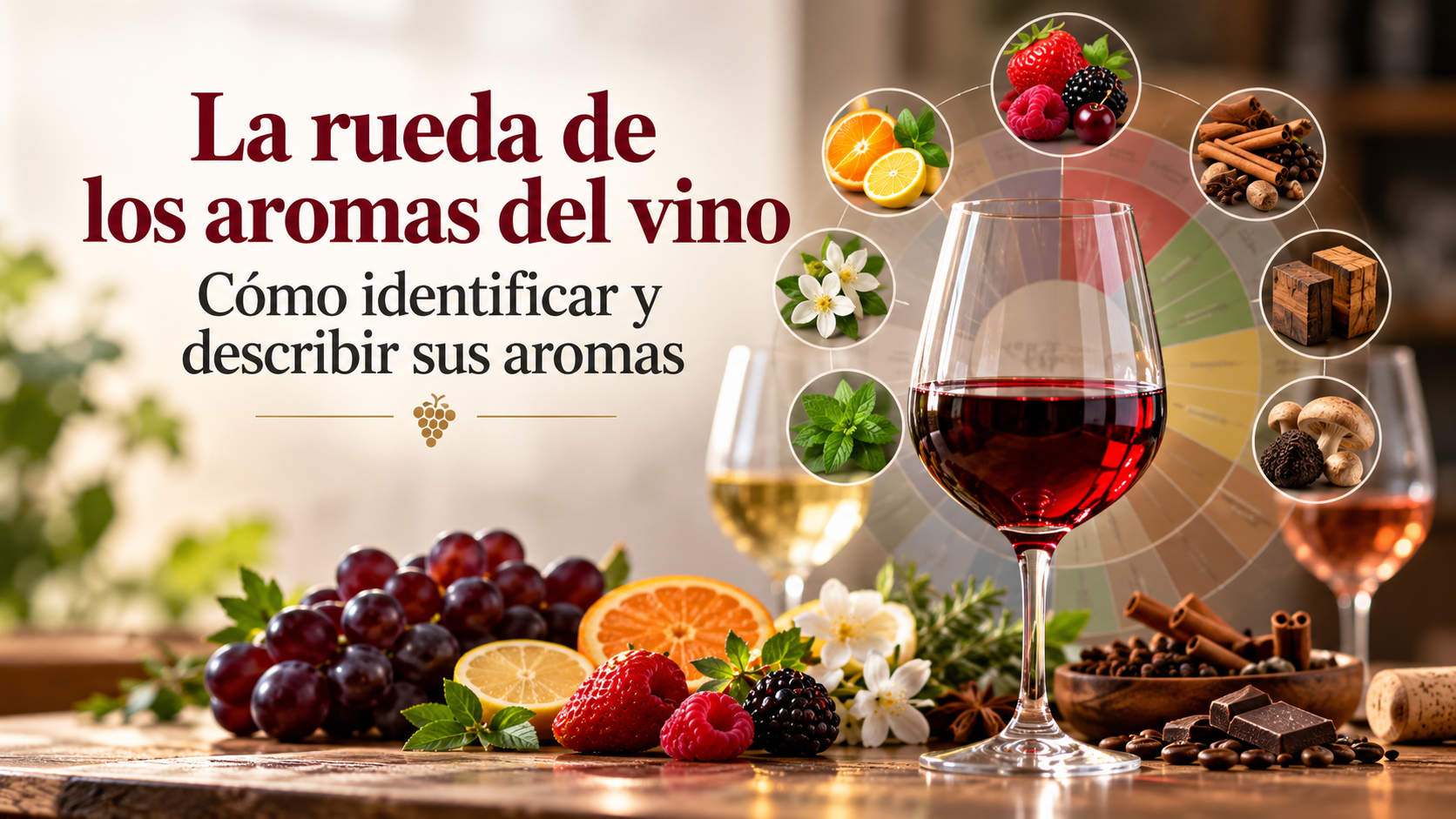 La rueda de los aromas del vino: cómo identificar y describir sus aromas
